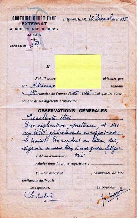 DOCTRINE CHRETIENNE : EXTERNAT