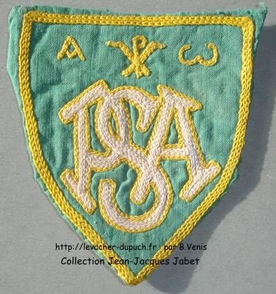 L'écusson du Patronage Saint-Augustin, rue Pirette 