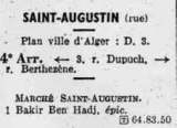 Annuaire rue Saint-Augustin