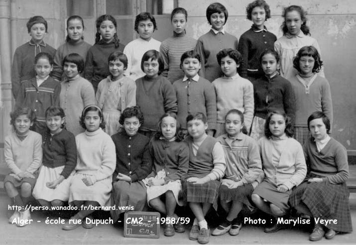Cours moyen 2ème année , 1958-1959