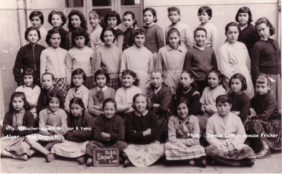 CM2 A , 1956-1957,ecole Dupuch