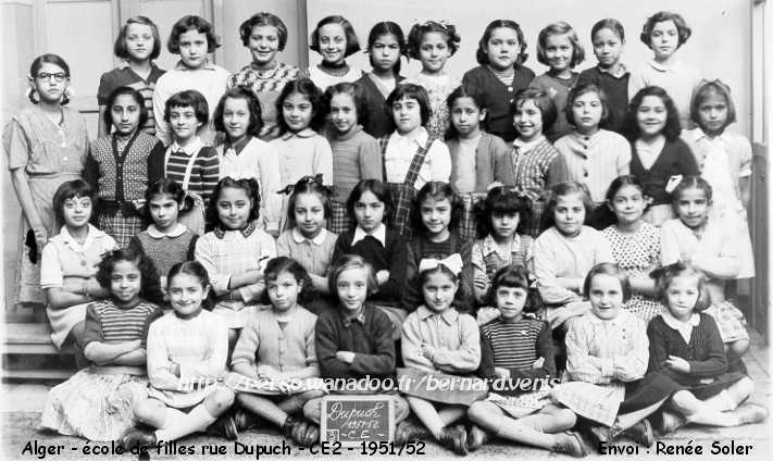 Classe de CE 2, 1951-1952