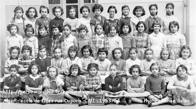 Classe de CM 1, 1953-1954