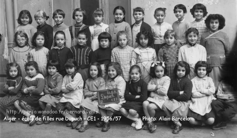 Cours élémentaire 1ère année - 1956-1957