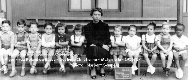 Classe de maternelle, 1956-1957 (24-10-1956)