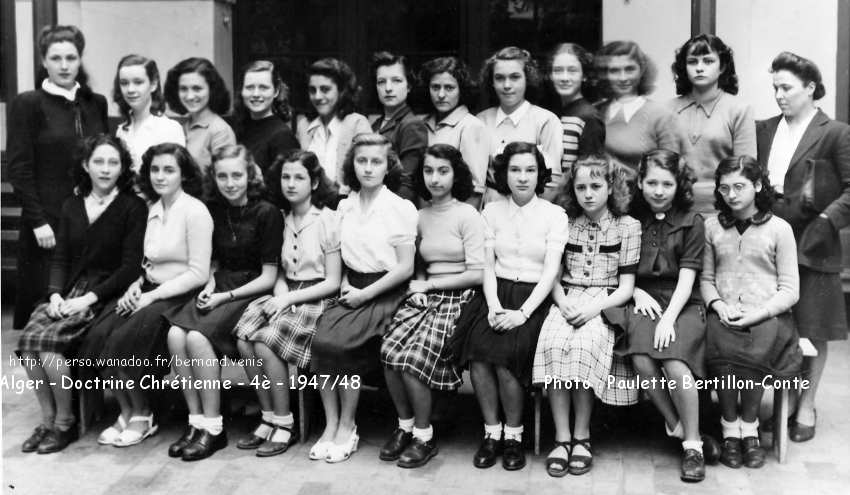 Classe de 4è, 1947-1948