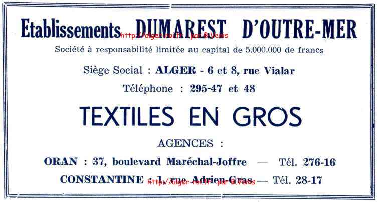 DUMAREST D'OUTRE-MER