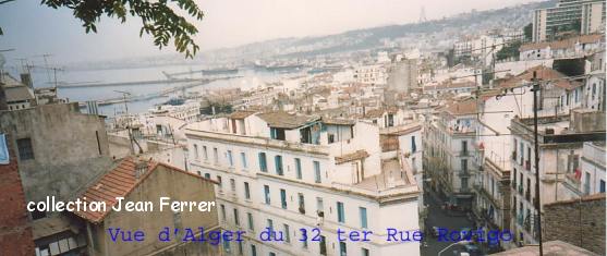 Vue sur la baie d'Alger, du 32 ter des Tournants Rovigo