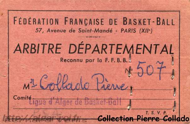 Licence d'arbitre départemental